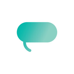 Stylized bubble chat logo vector and symbol