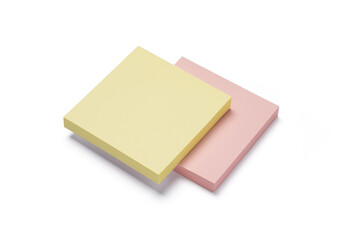 stack of colorful sticky notes isolated on transparent background.blank note paper message office business tag sign,design element for write with copy space