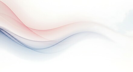 Fototapeta premium Abstract Pastel Wave Background Soft Pink, Blue, and White Swirls