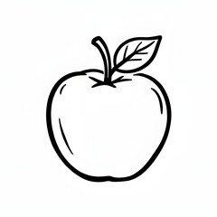 Fototapeta premium red apple with leaf