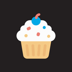 cupcake with cherry