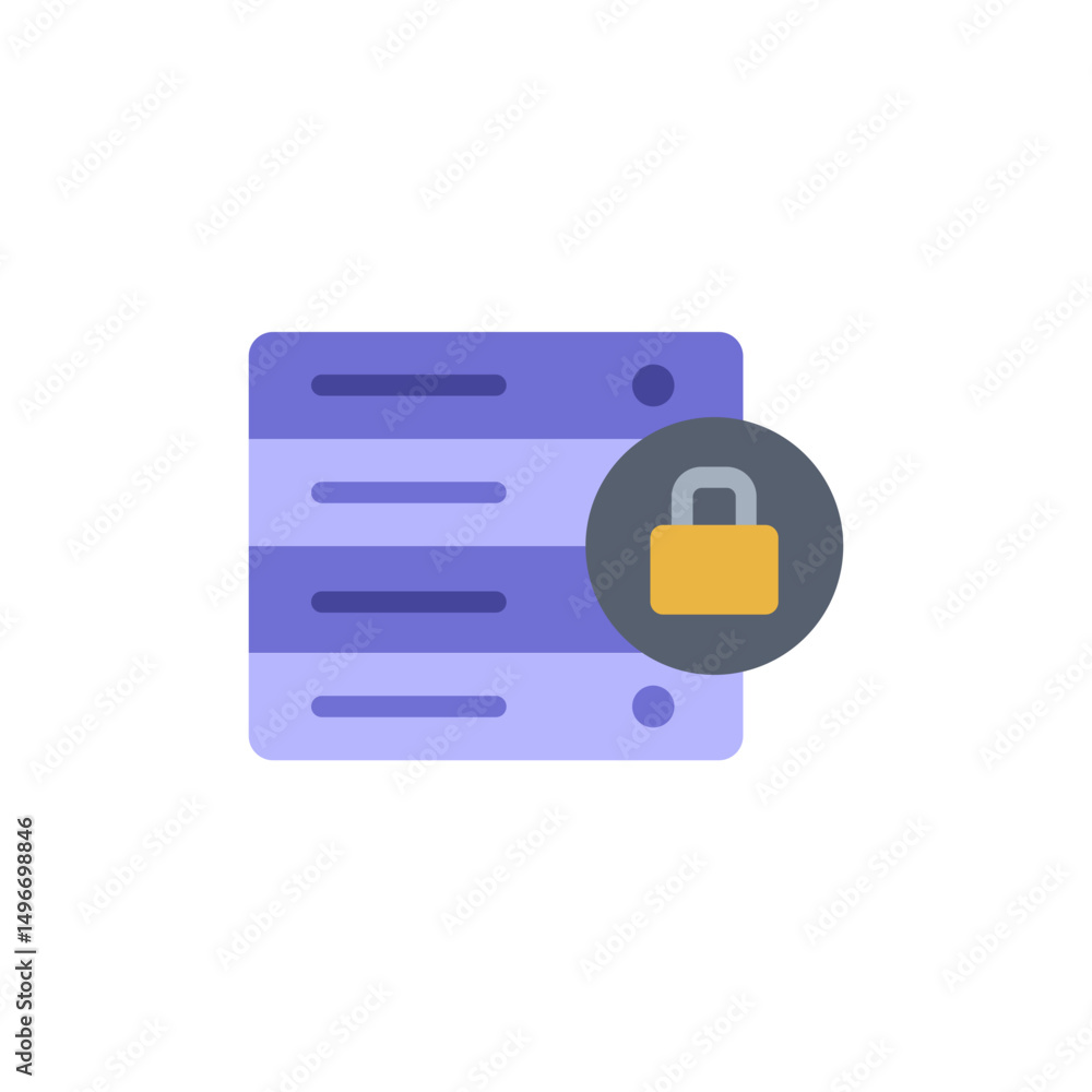 Poster secure data storage server with privacy lock for cloud infrastructure