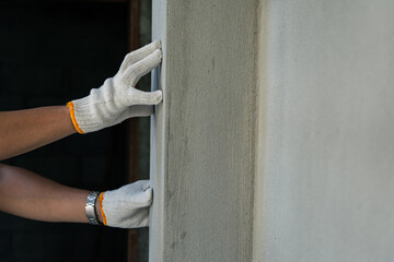 Construction work indoor site hand tools industrial environment close-up view craftsmanship skills