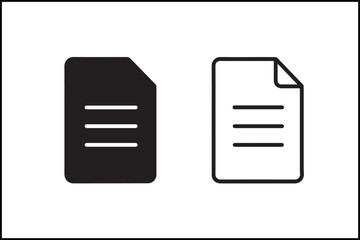 Fototapeta premium Document File Minimalist Line Art