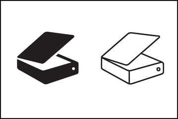 Scanner Outline & Solid Icon