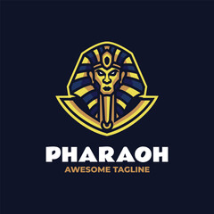 Pharaoh Mascot Logo Design Template