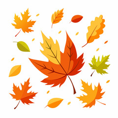 Vibrant Autumn Leaves. A Colorful Fall Scene