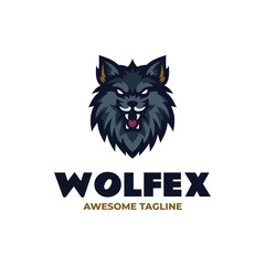 Wolfex Mascot Logo Design