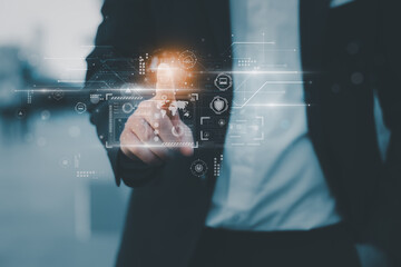 Biometric cyber security system with fingerprint scan, AI-powered recognition, and encrypted network authentication for banking, fintech, and modern computing industries