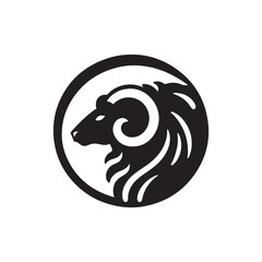 sheep vector silhouette clip art logo design illustration