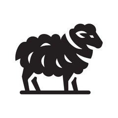 sheep vector silhouette clip art logo design illustration