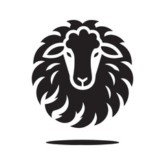 sheep vector silhouette clip art logo design illustration