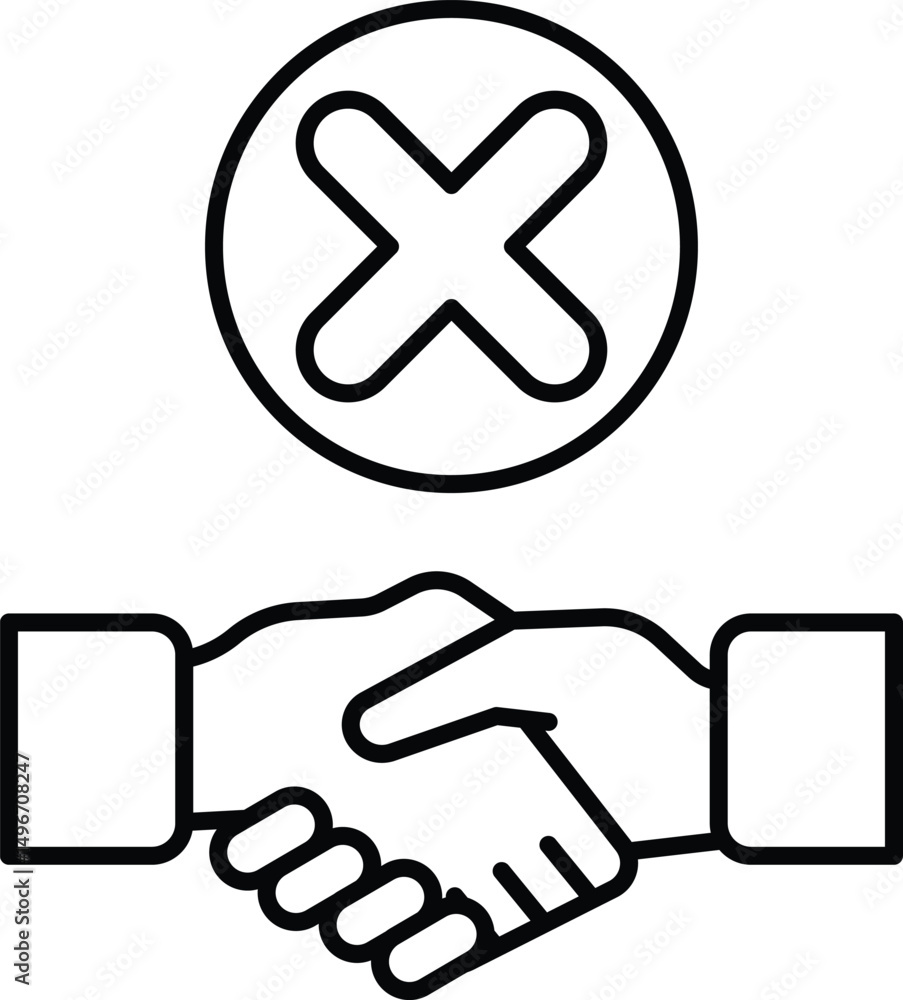 Poster a handshake with a cross in the background