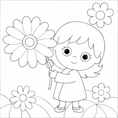 Fototapeta premium Vector Illustration and Coloring Book Style 
