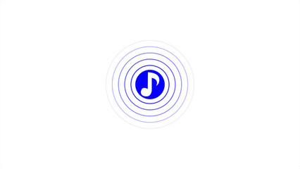 Audio icon. Halftone and linear epicentre, target, radar icon concept. Ripple concentric signal or vibration elements