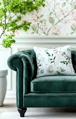 white sofa in a living room