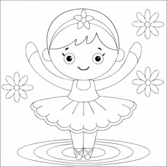 Fototapeta premium Vector Illustration and Coloring Book Style 