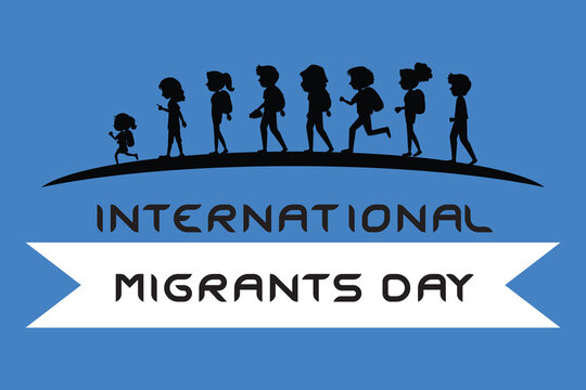 International Migrants Day Vector Graphic Design for National Celebration and Awareness Campaigns in Flat Style Illustration and Flyer Template
