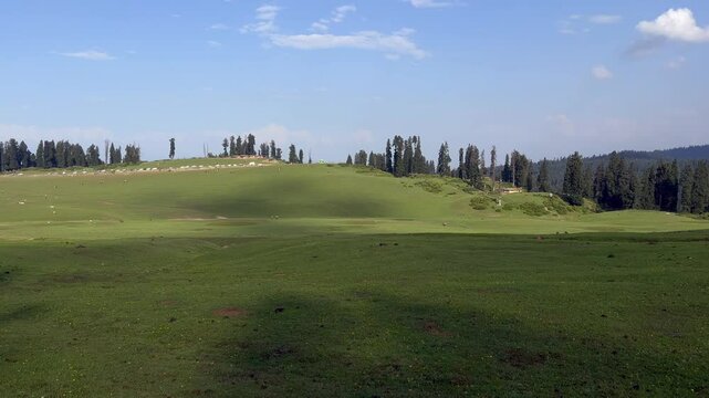 Kupwara and doodpathri Budgam kashmir looks same beautiful and attractive destination wast rangeland and green fields Clip 31