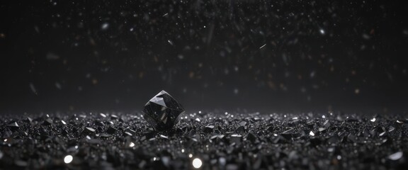 Black velvet, diamond-like starlight scattered ,  astrophysics,  cosmoscape,  sparkle