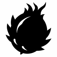 vector illustration of a fire