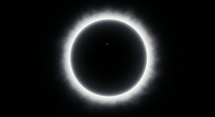 Observing a Solar Eclipse with the Moon Obscuring the Sun in Space