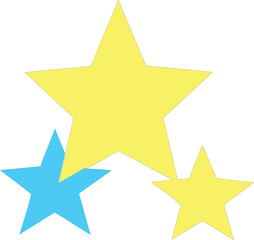 Vector silhouette-of-star-icons