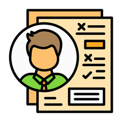 Evaluation Filled Style Icon