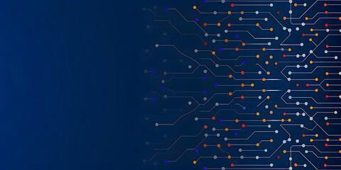 Fototapeta premium Abstract cryptocurrency digital blockchain background. Big data design.