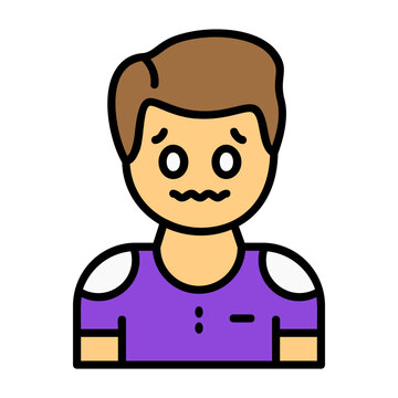Disgust Filled Style Emotion Icon