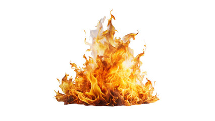 Dynamic Flames Rising on Transparent Background with Fiery Motion, Heat Effects, and High Visual Intensity.