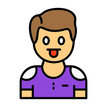 Revulsion Filled Style Emotion Icon