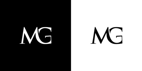 Creative MG Monogram Letter Logo, Illustration, Design Inspiration, Vector, Icon