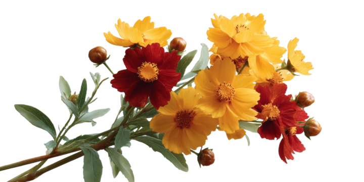 [Transparent Background PNG]Colorful Flower Bouquet Close-up
