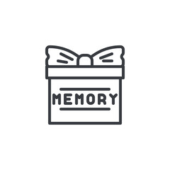 Memory Box line icon