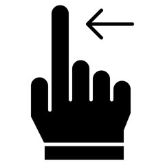 Vector Icon swipe, hand, hands and gestures, gestures, sign
