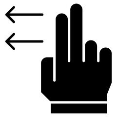 Vector Icon swipe, hand, hands and gestures, gestures, sign