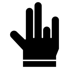 Vector Icon shocker, hand, hands and gestures, gestures, sign