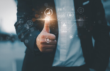 Biometric cyber security system with fingerprint scan, AI-powered recognition, and encrypted...