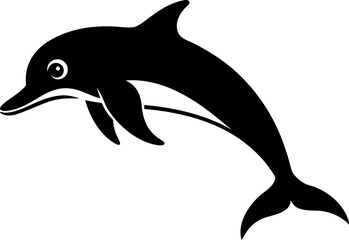 Dolphin Silhouette Vector Illustration  