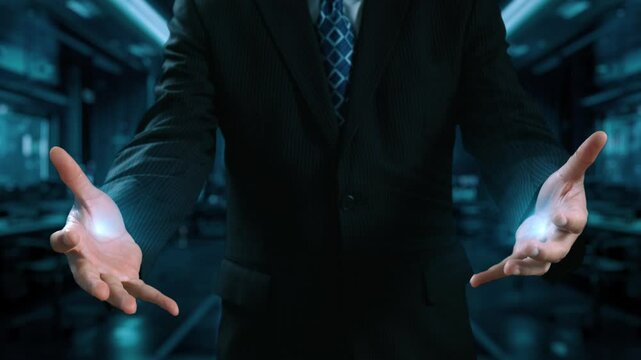 Business person engages in networking, building valuable connections. Effective people networking strategies to broaden professional network and opportunities UUID