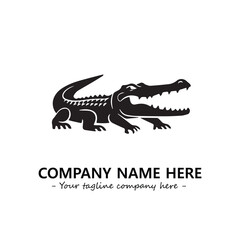 Crocodile logo company design vector illustration