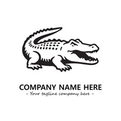 Crocodile logo company design vector illustration