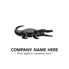 Crocodile logo company design vector illustration