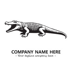 Crocodile logo company design vector illustration