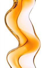 abstract background with golden waves