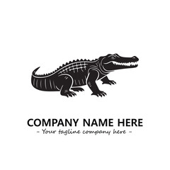 Crocodile logo company design vector illustration