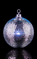 silver christmas ball