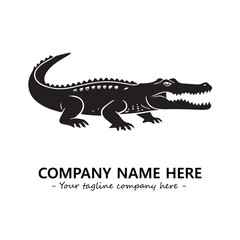 Crocodile logo company design vector illustration