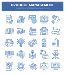 Product Management Icons. A Collection of 25 Essential Icons for Business